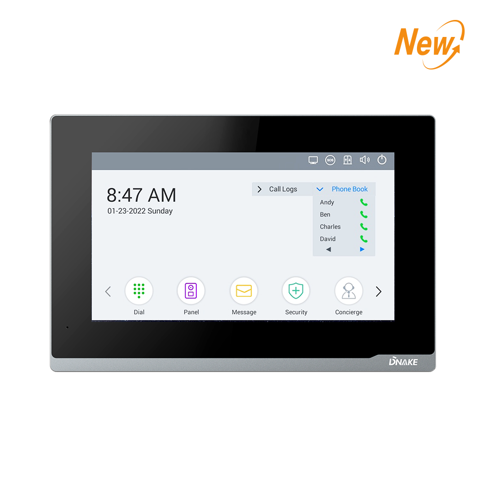 SIP Video Intercom -
7” Linux-based Indoor Monitor – DNAKE